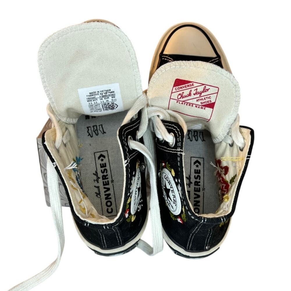 Converse Chuck Taylor All Star Embroidered Mushroom Frog High Tops 36 - Picture 6 of 9